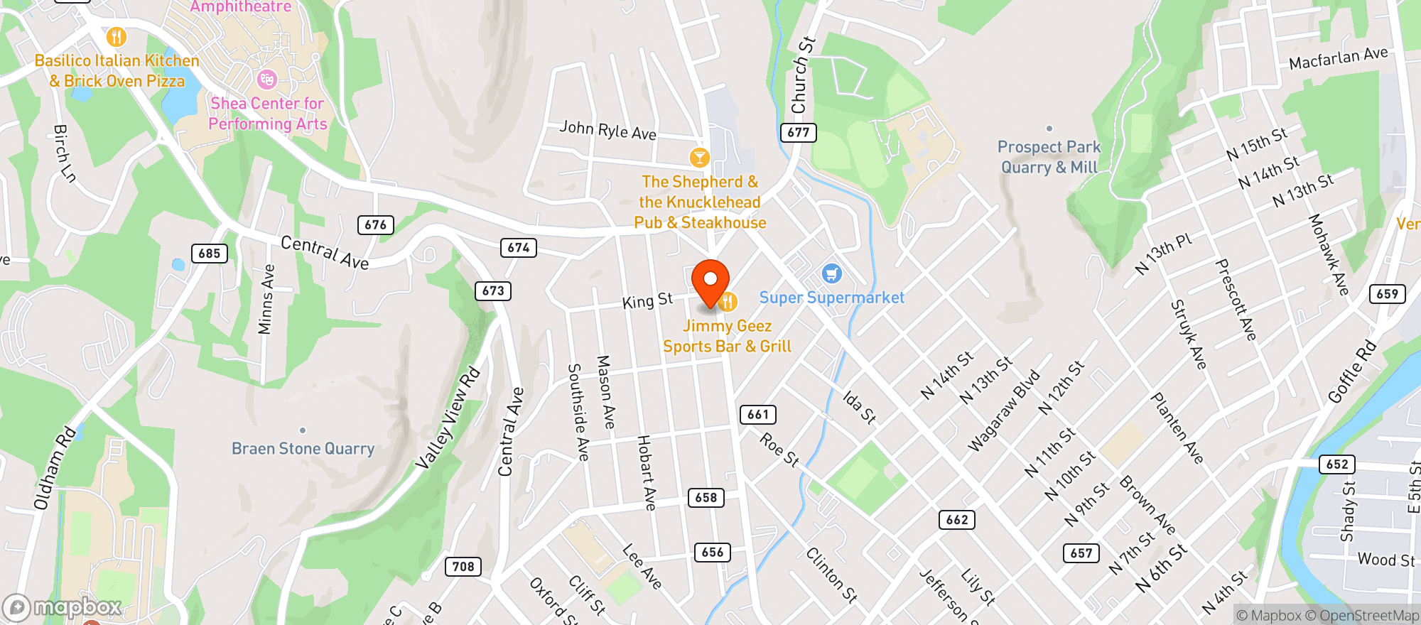 Map showing Haledon Town Liquor