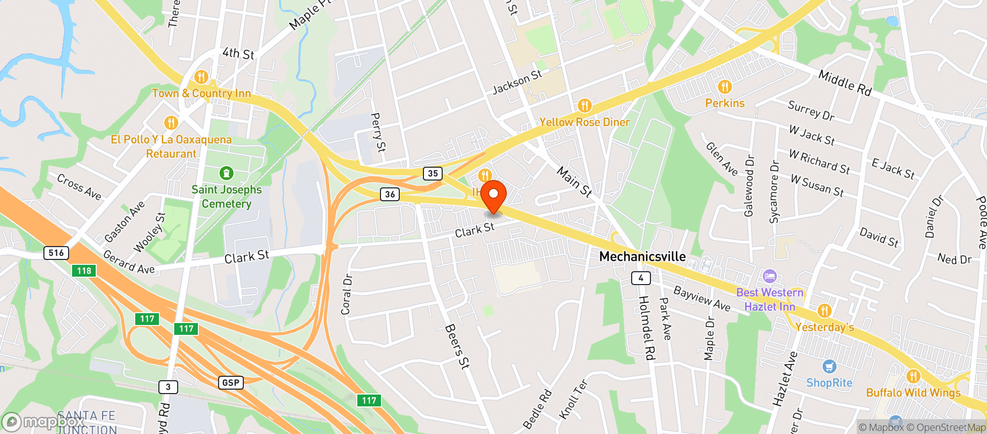 Map showing Buy-rite Of Keyport