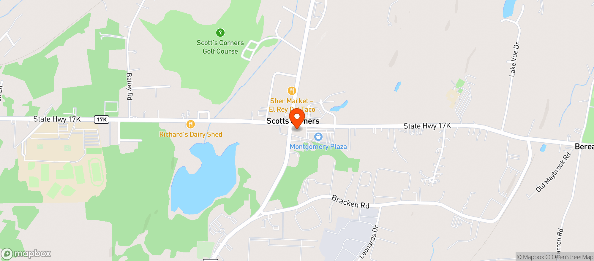 Map showing 17k Quick Mart