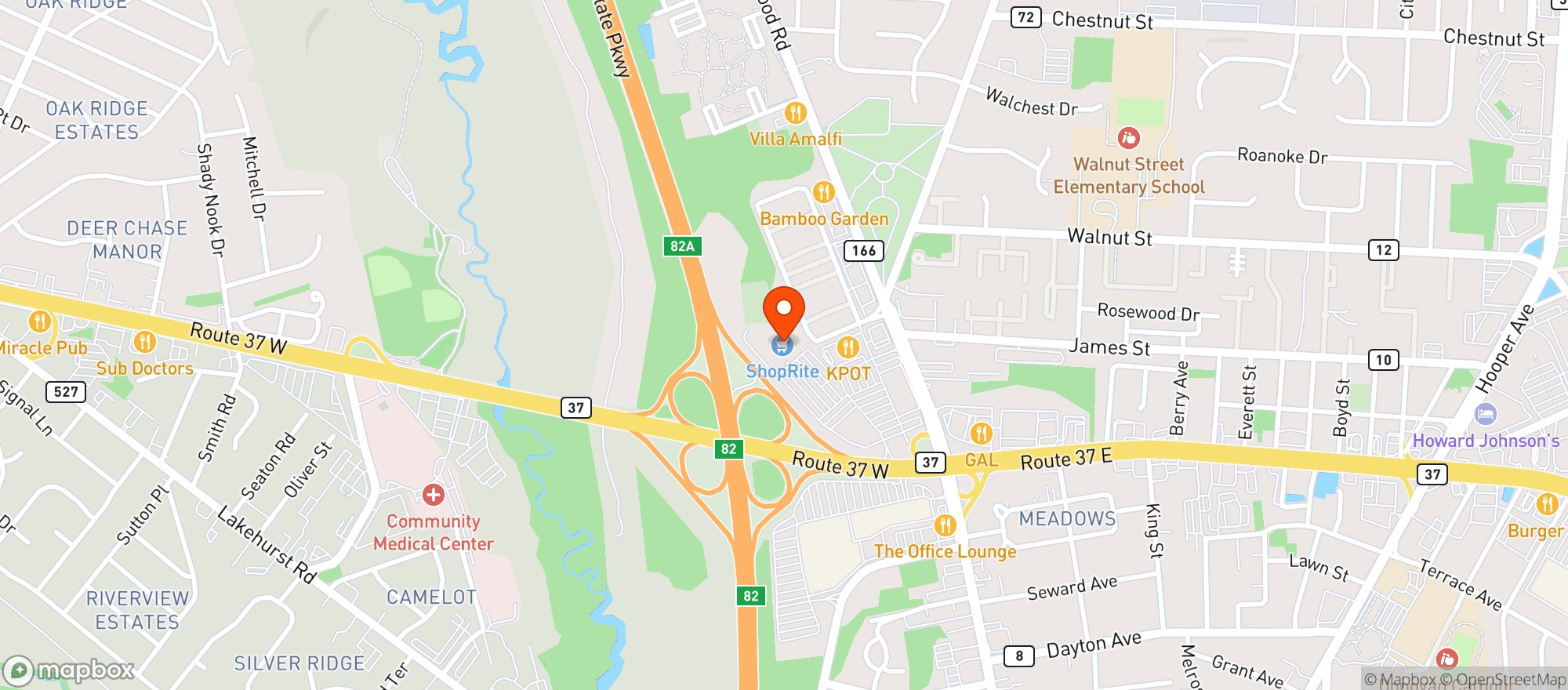 Map showing Shoprite