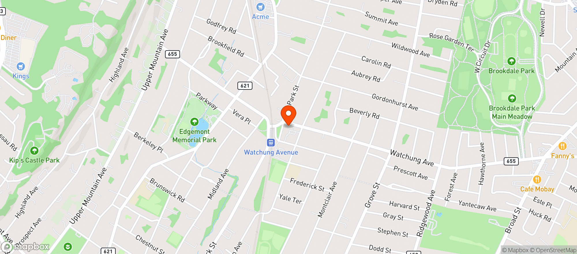Map showing Town House Liquors & Wine