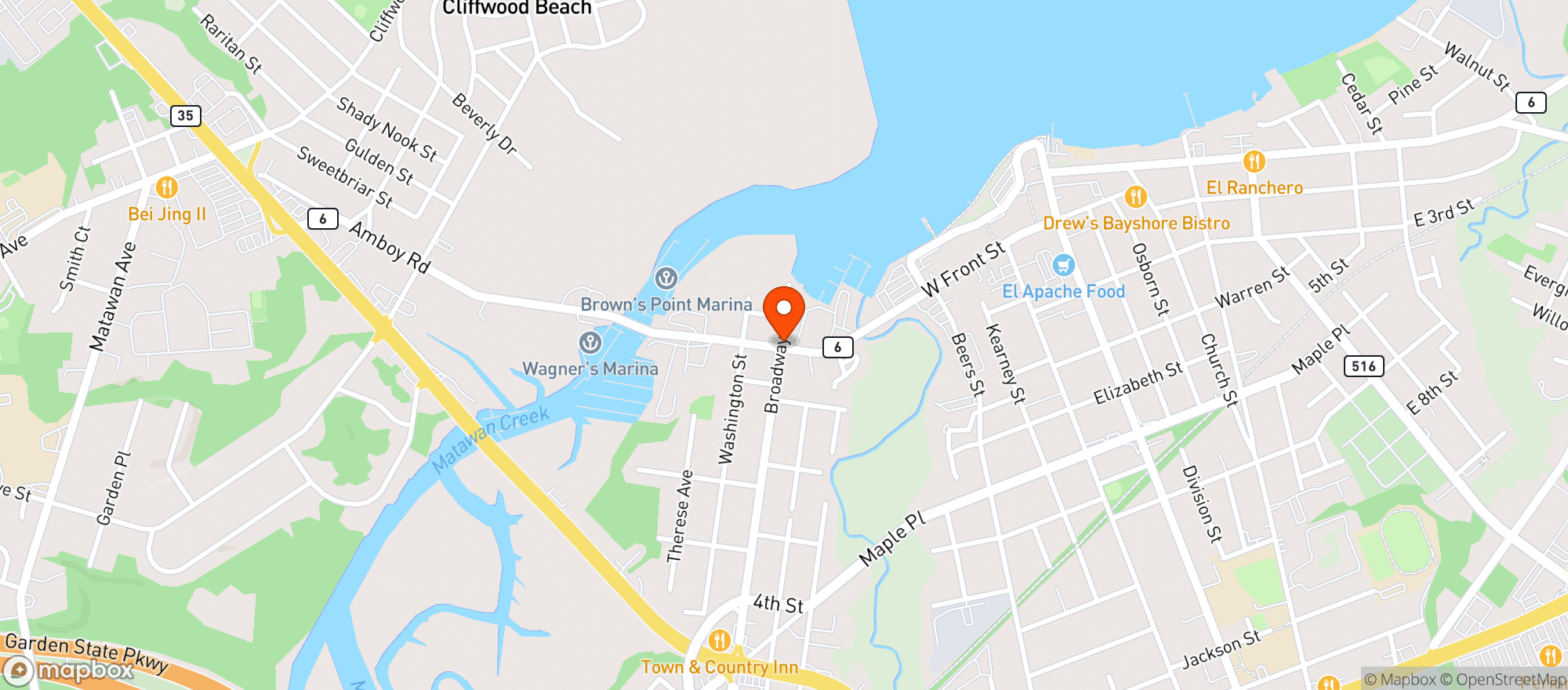 Map showing Smiths Wines & Liquors