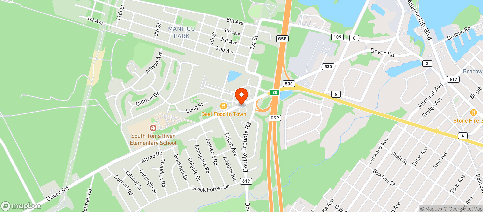 Map showing Emporium Cigar & Convenience