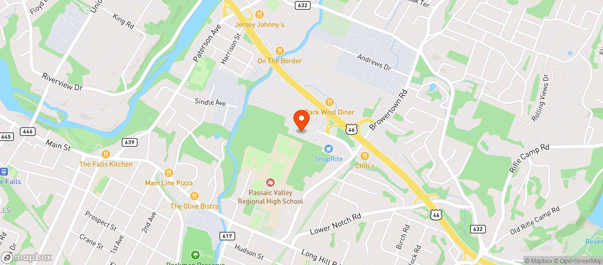 Map showing Shoprite - Little Falls