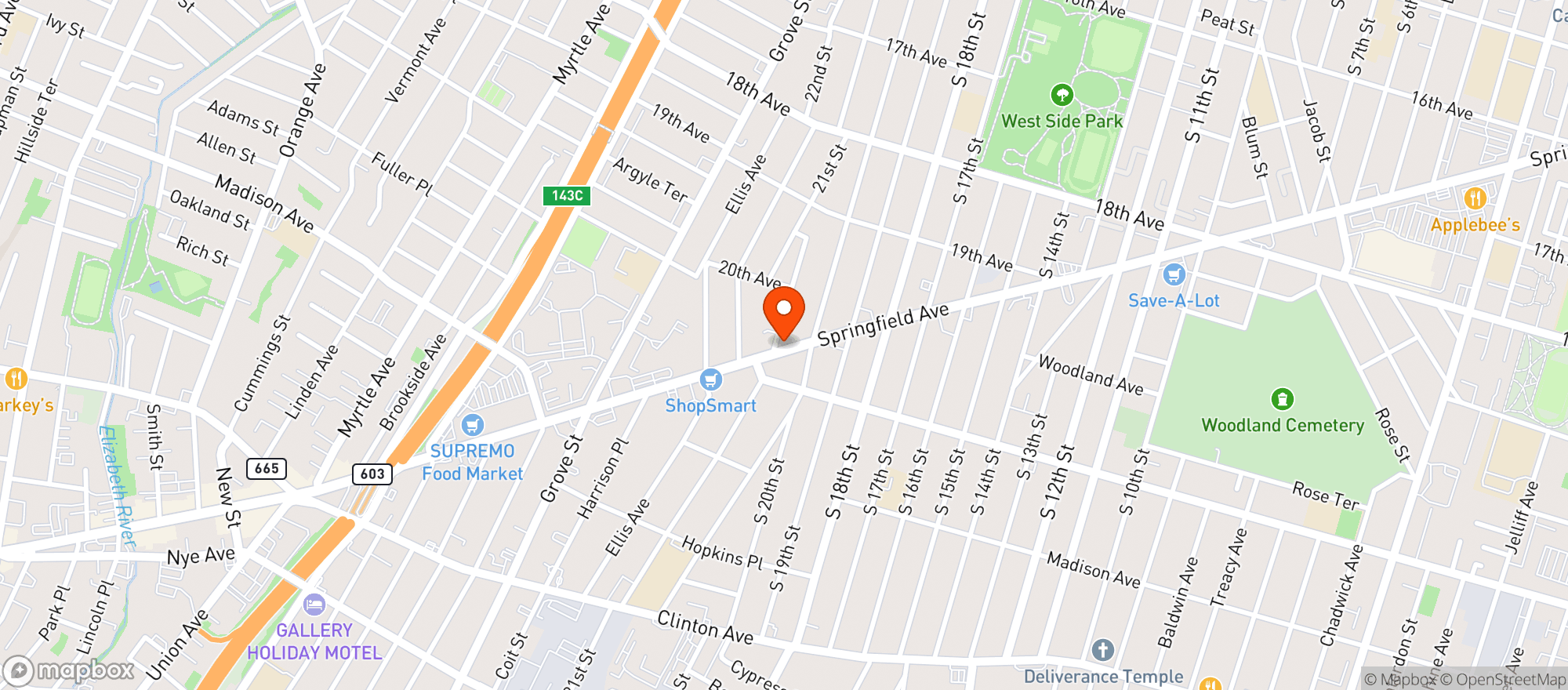 Map showing Jrc Liquors