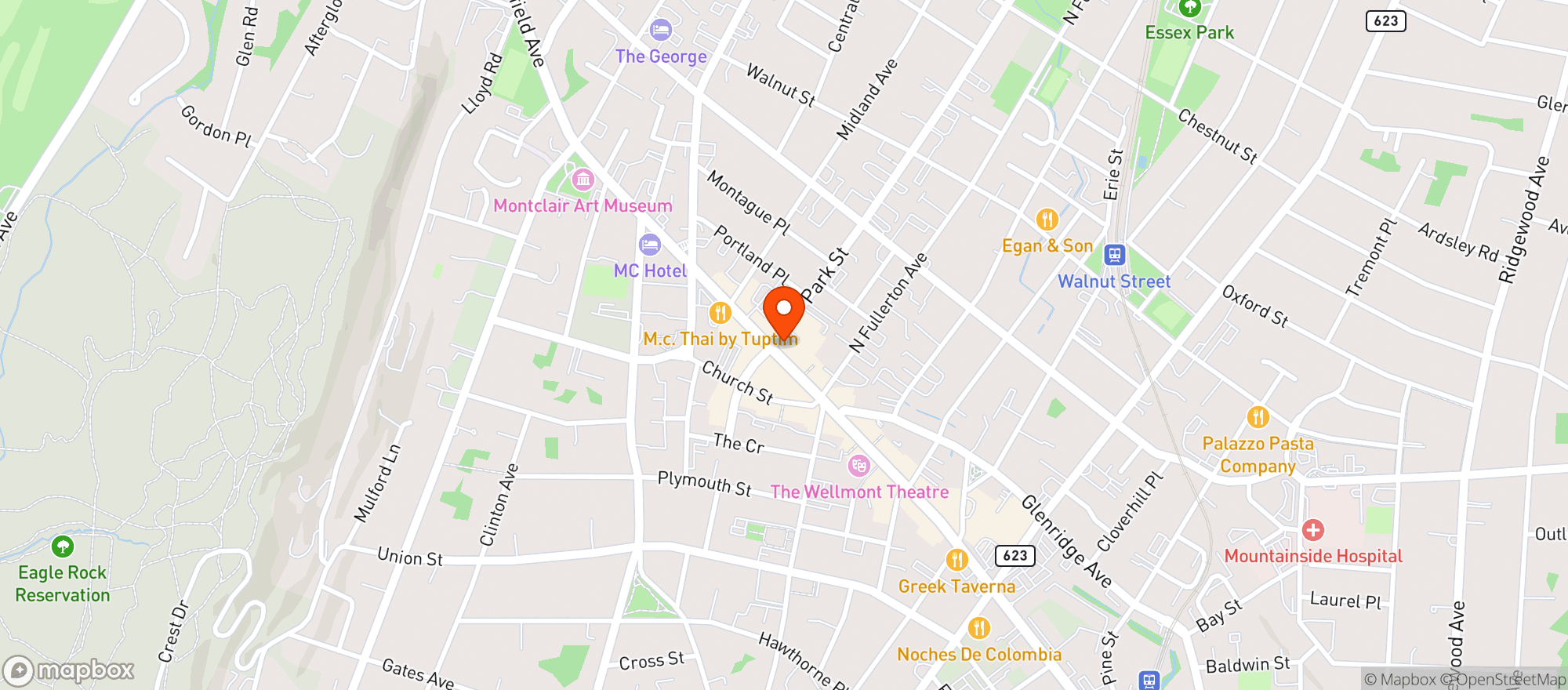 Map showing The Wine Guys
