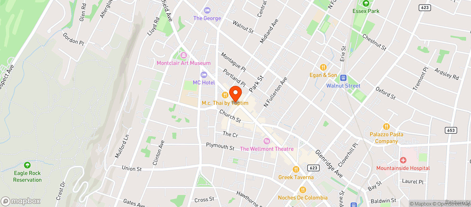 Map showing Faubourg