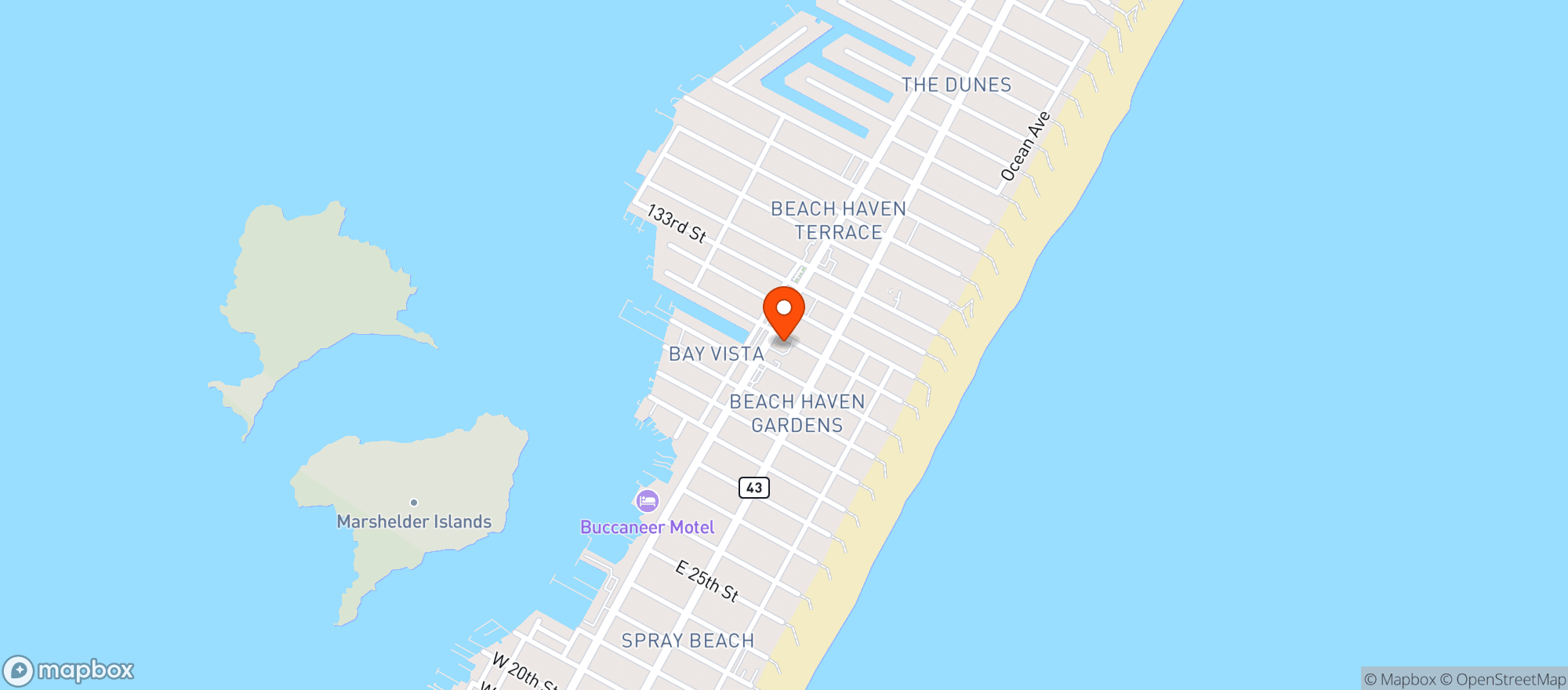 Map showing Fritzie's