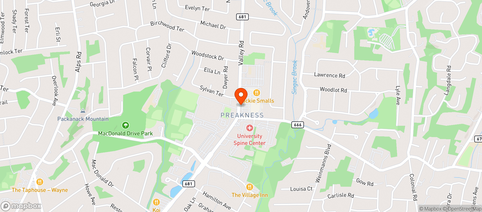 Map showing Wholefoods