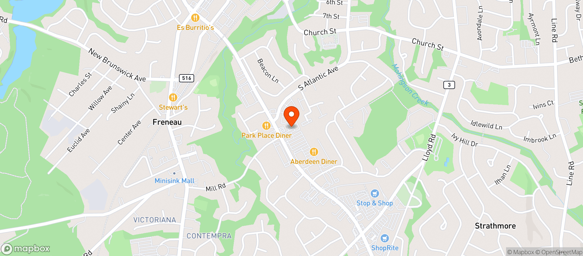 Map showing Alternate Ending Beer Co