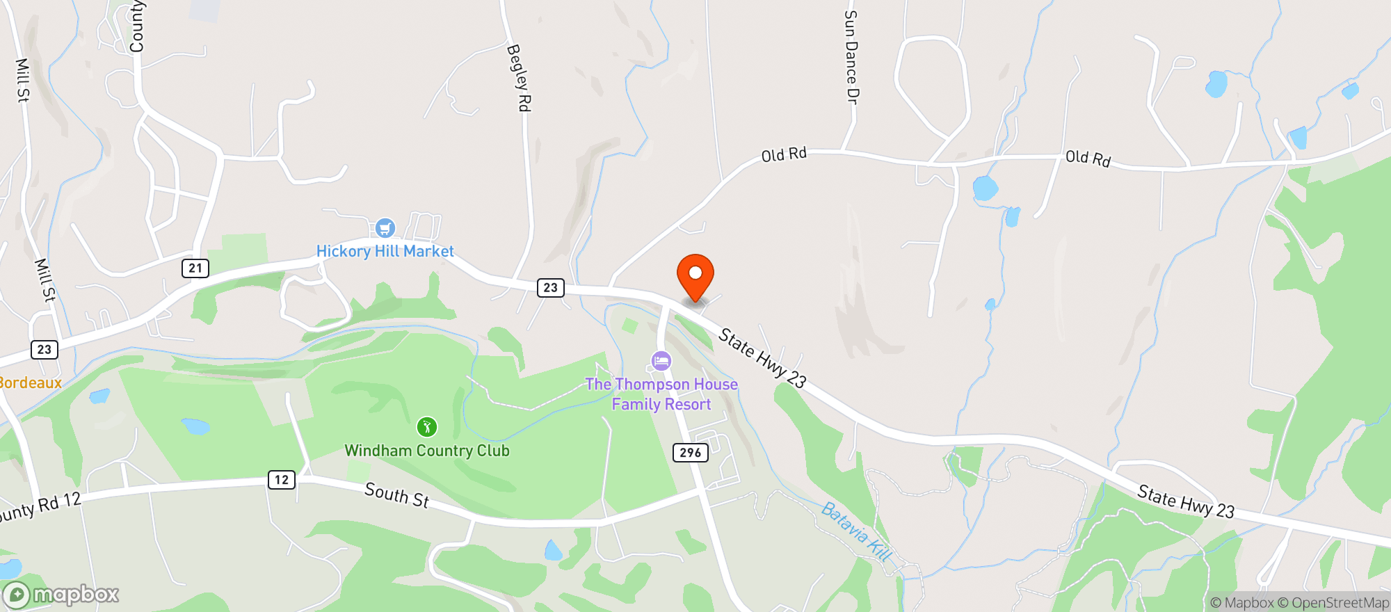 Map showing Eastwind Hotel And Bar