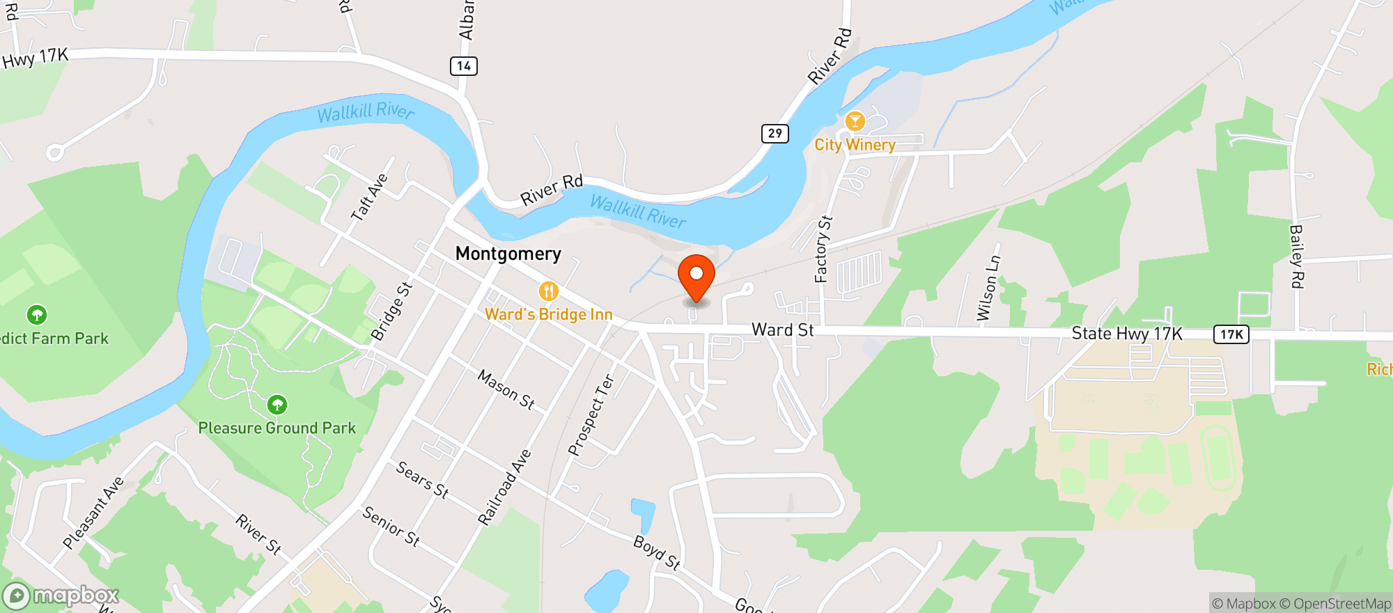 Map showing Sunoco Montgomery