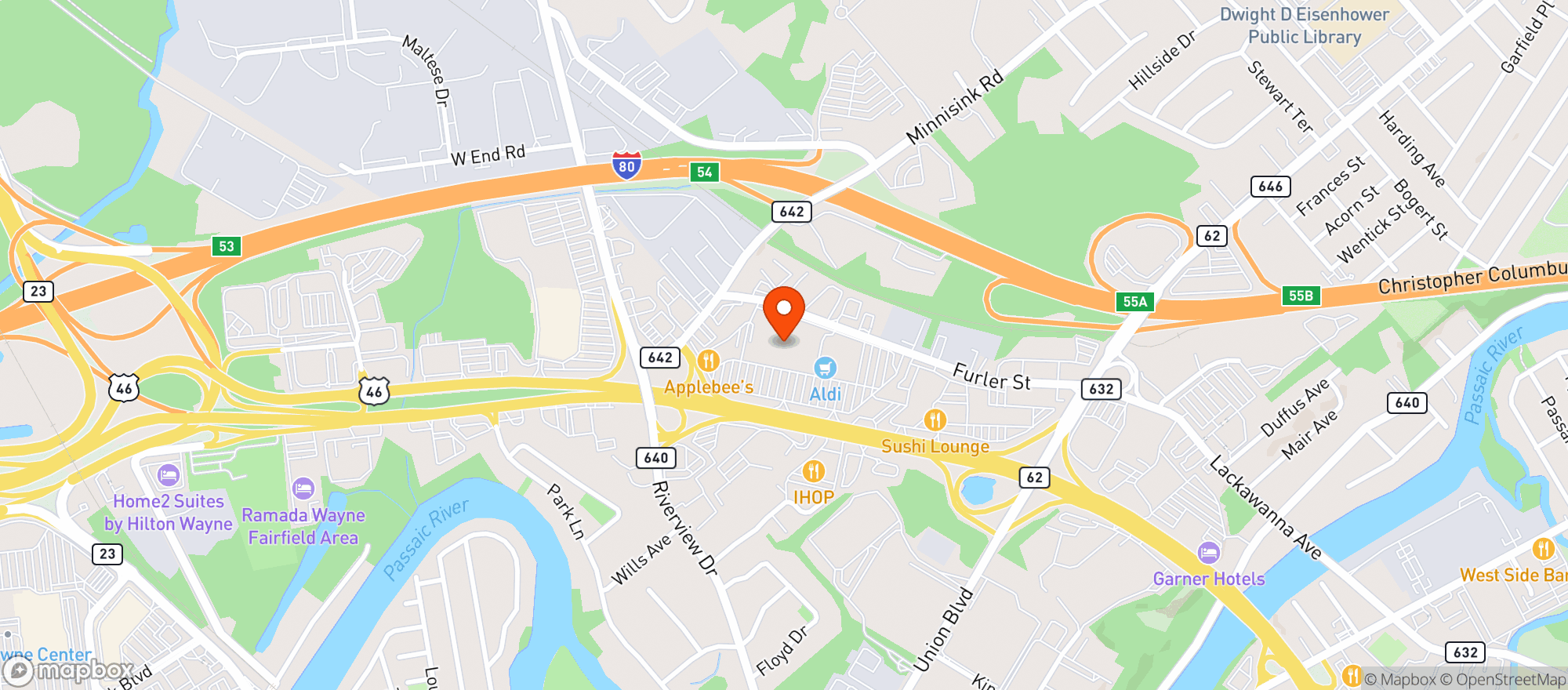 Map showing Total Wine & More - Totowa