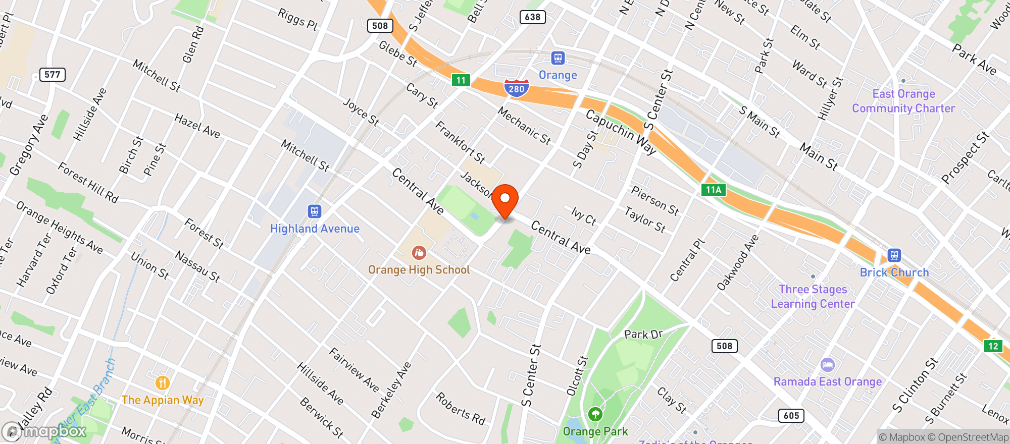 Map showing Colony Liquors