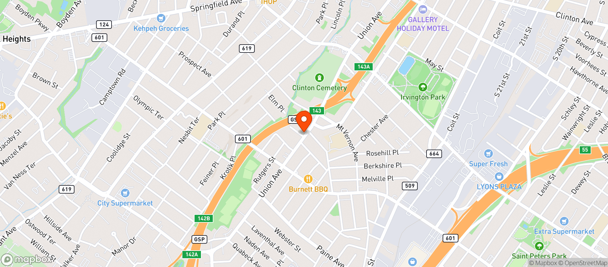 Map showing West End Liquor