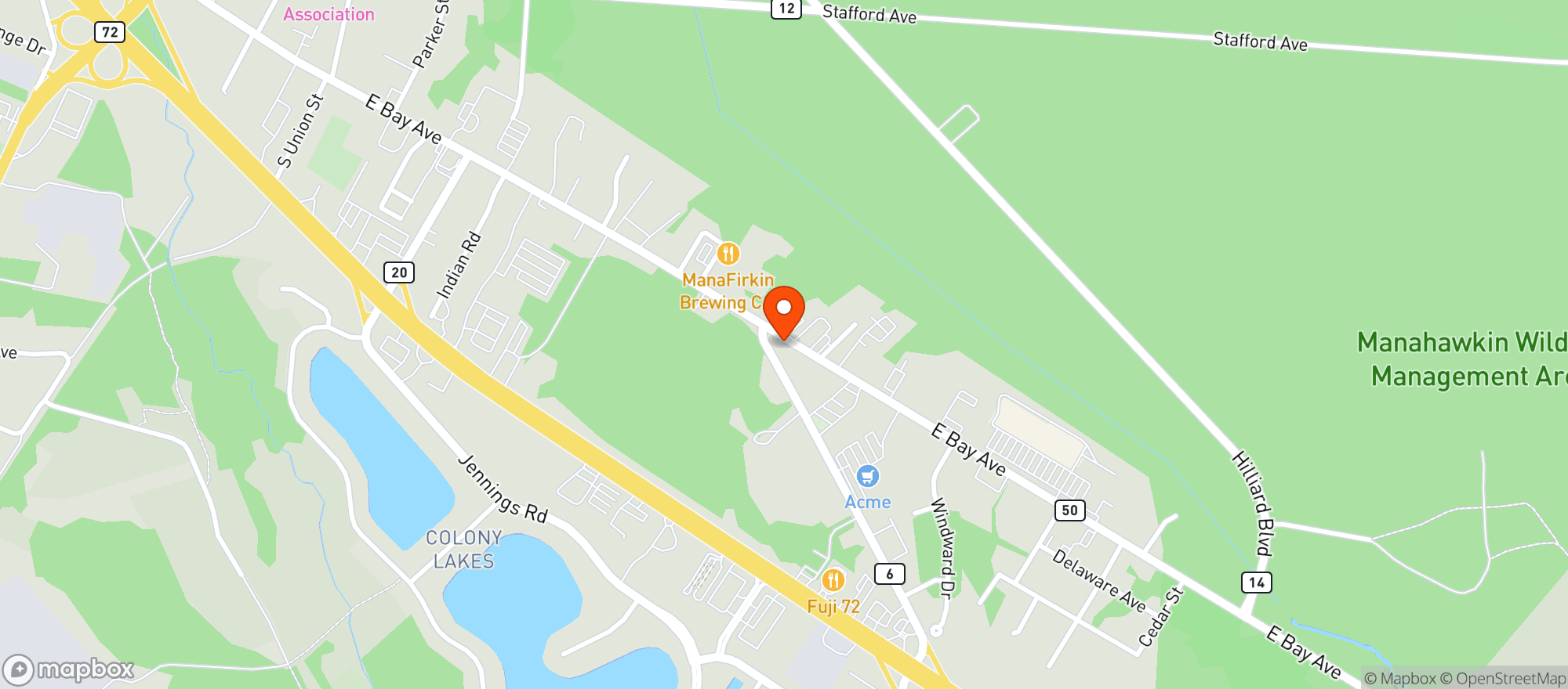 Map showing Prime Time Smoke Shop