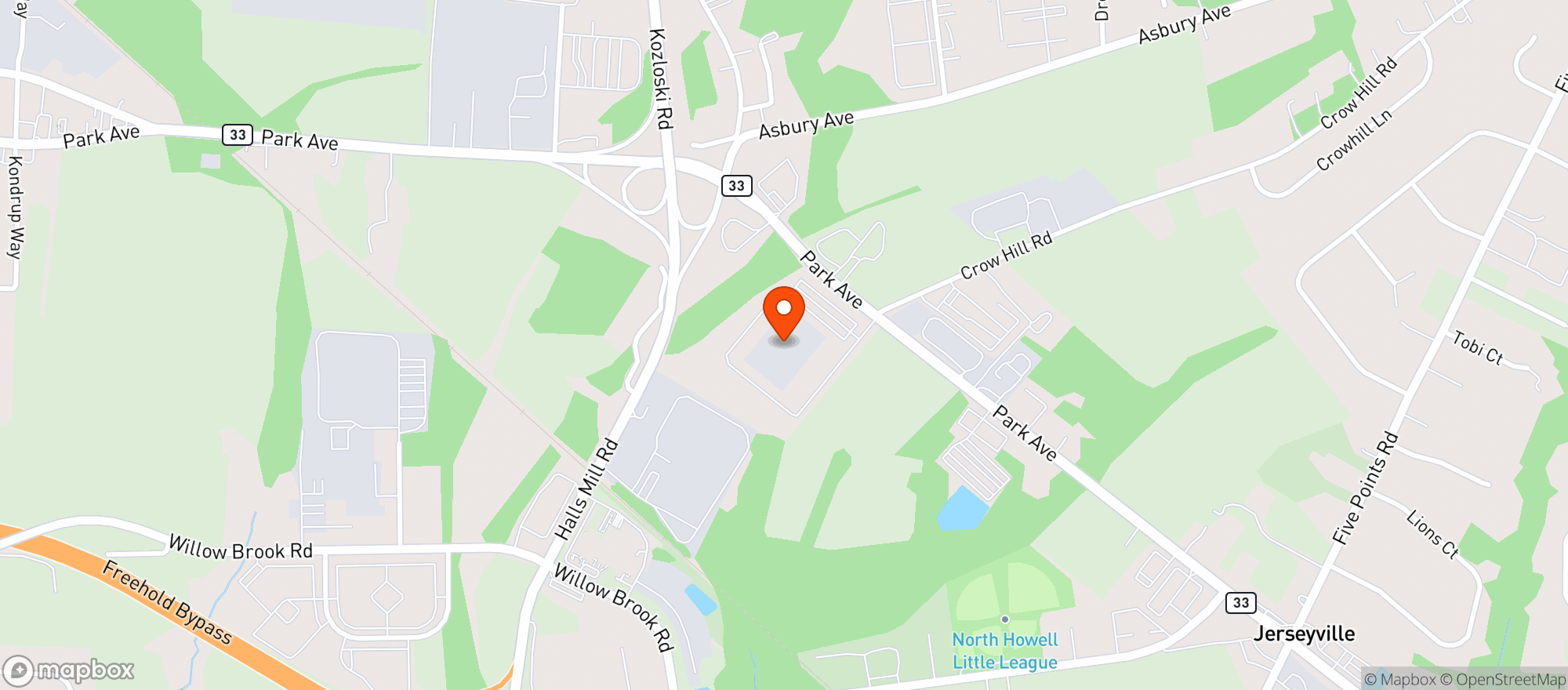 Map showing Shore Point Dist Specia #00768