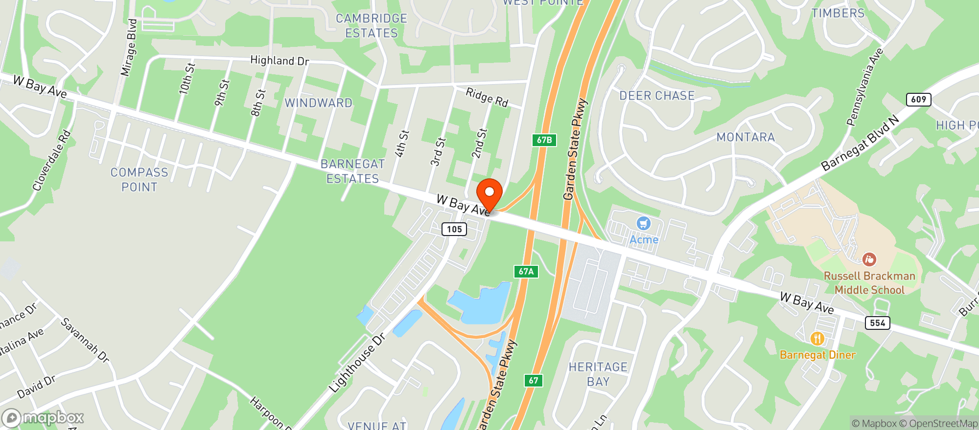 Map showing JOE CANALS