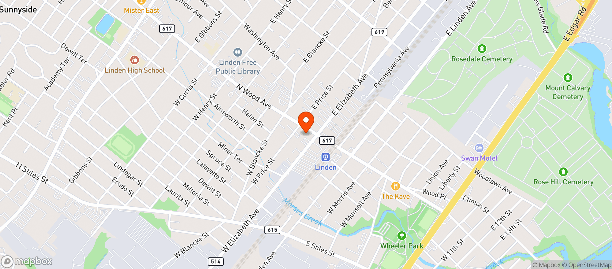 Map showing Absolute Snack An Smokes