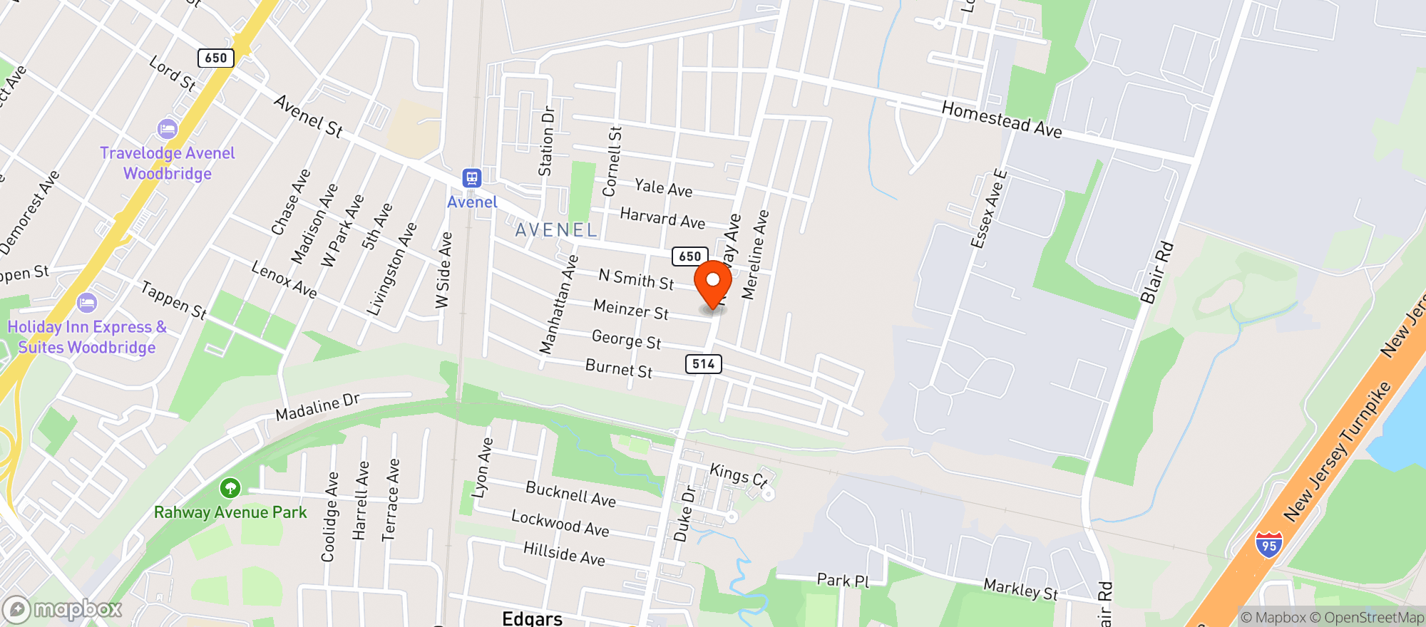 Map showing Avwood Liquors