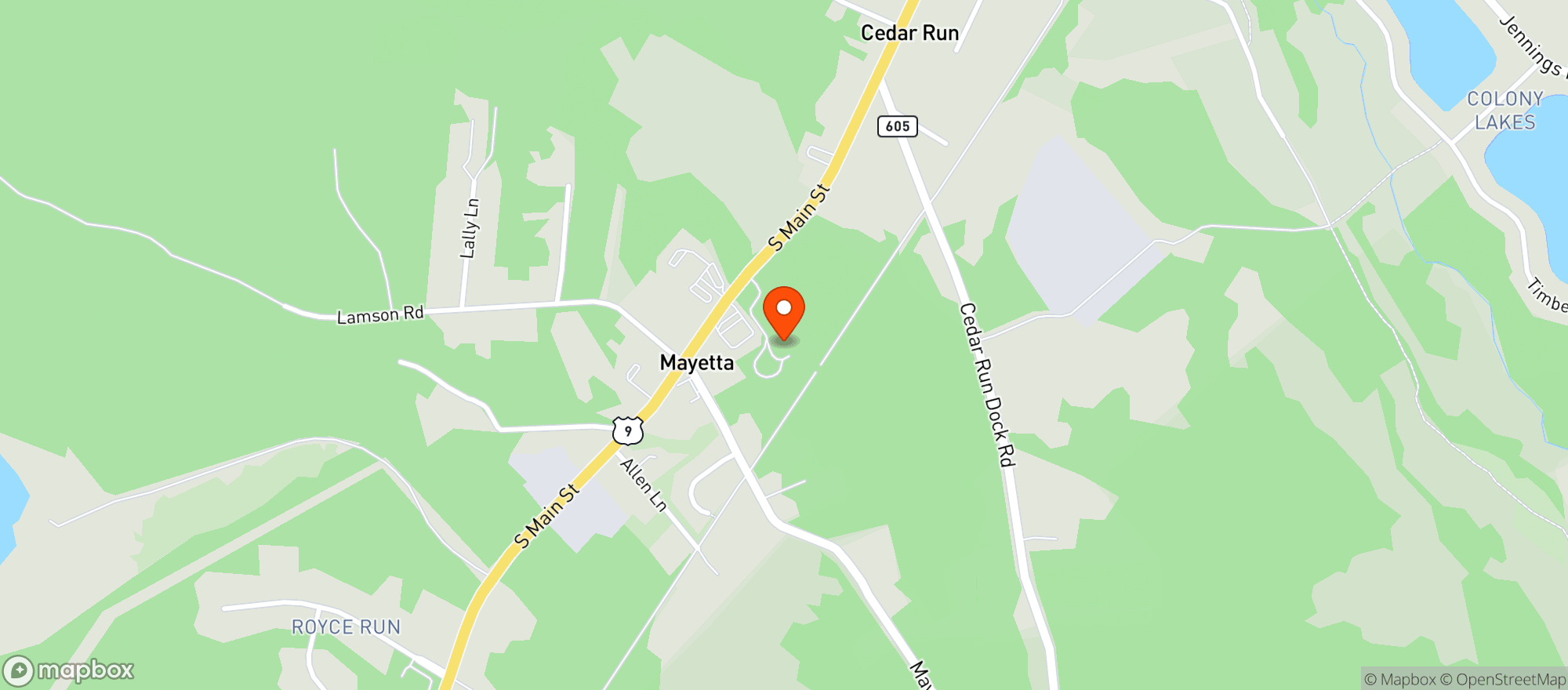 Map showing Buy Rite Roxies