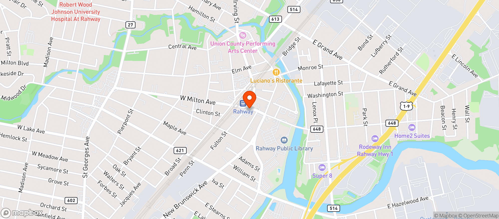 Map showing The Hemp Social Rahway