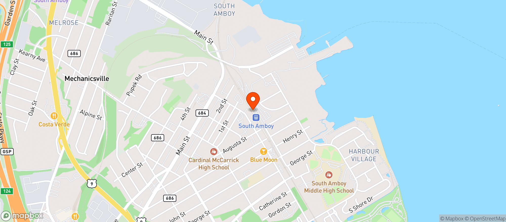 Map showing Krauszer's Food Store
