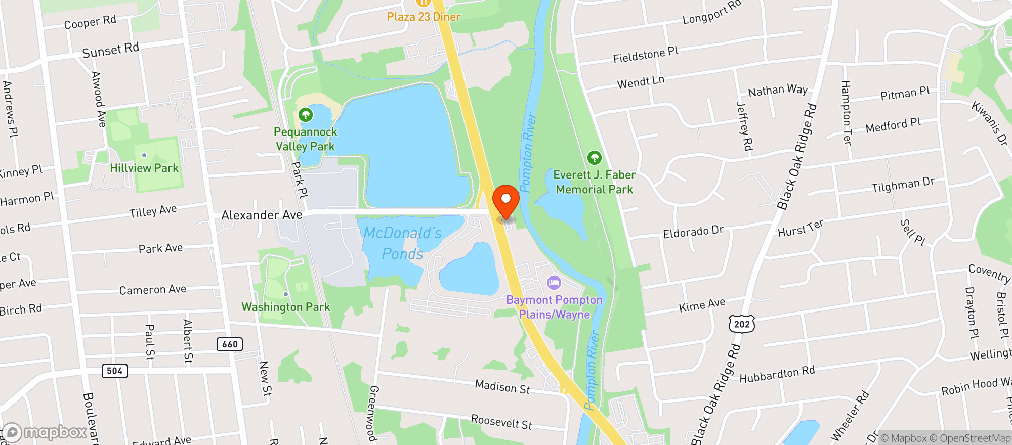 Map showing Fastop Mart