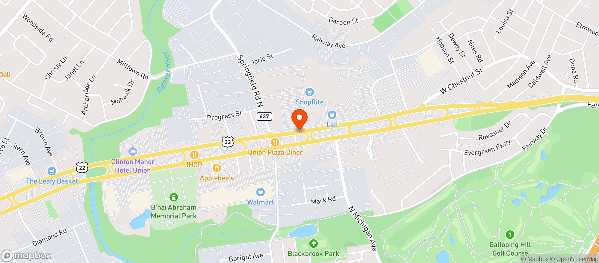 Map showing Shoprite