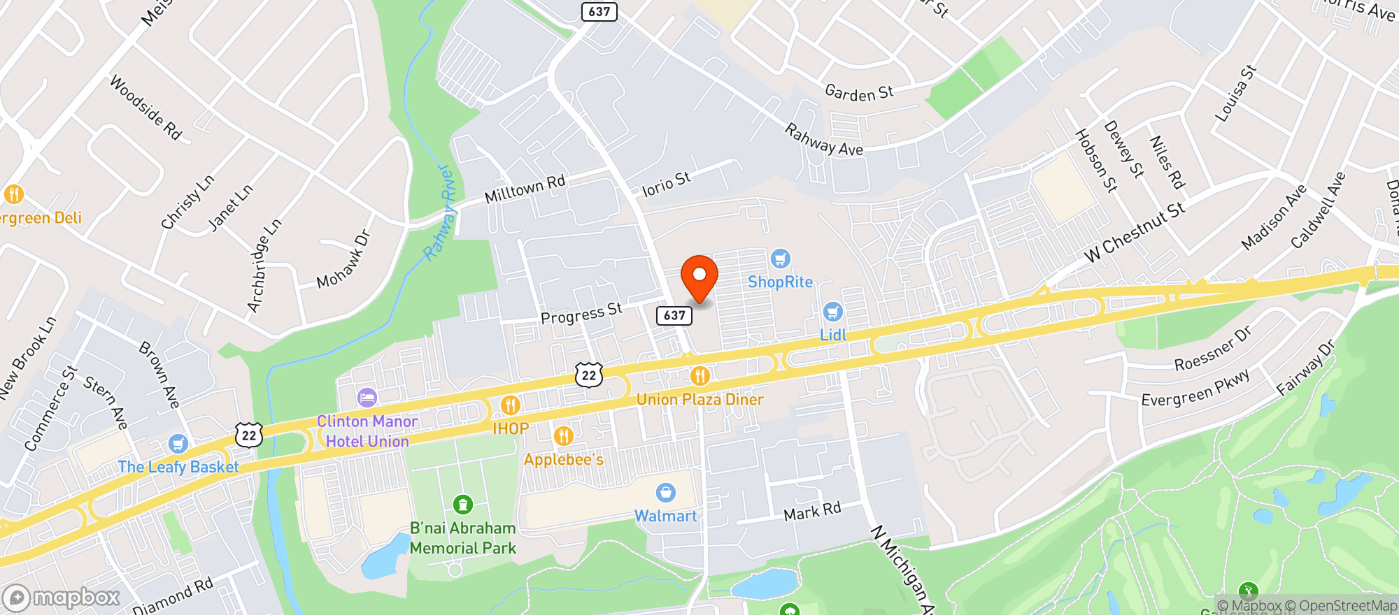 Map showing Shoprite #262