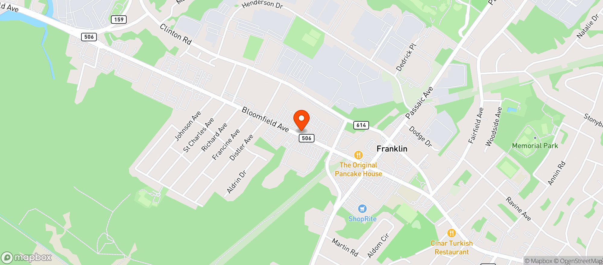 Map showing Stop & Shop - 2807 - West Caldwell