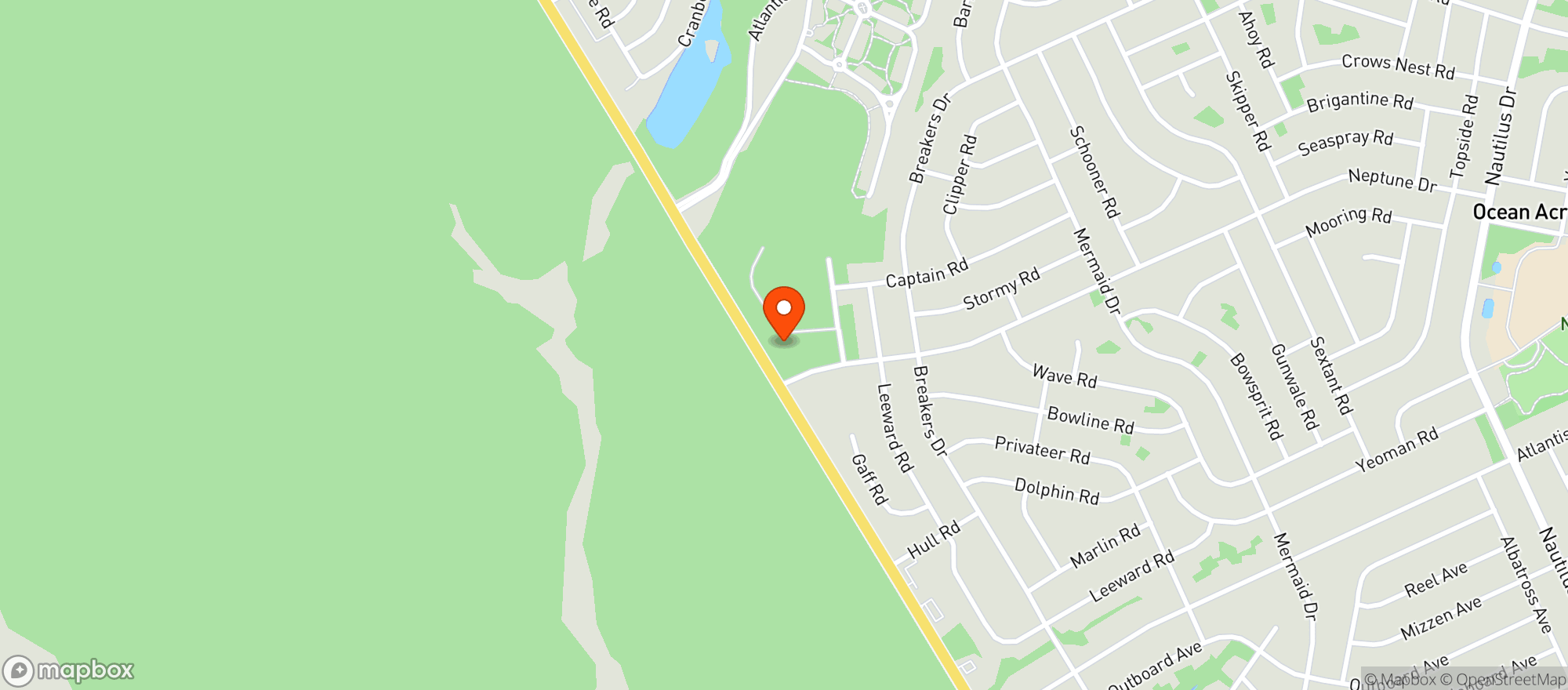 Map showing Buy Rite Ocean Acres