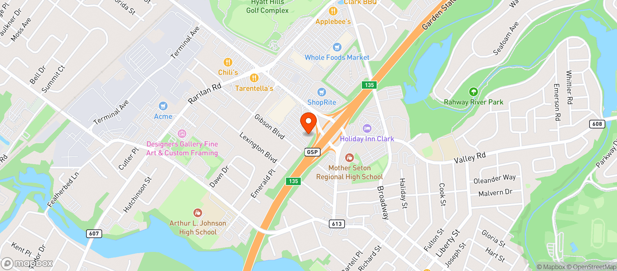 Map showing Target