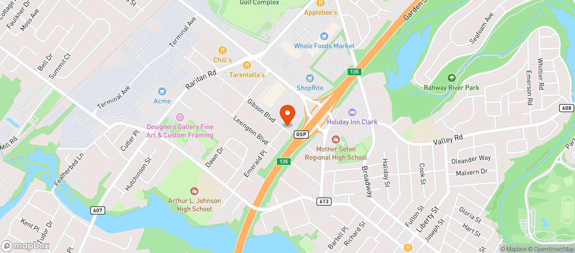 Map showing Paragon Tap And Table