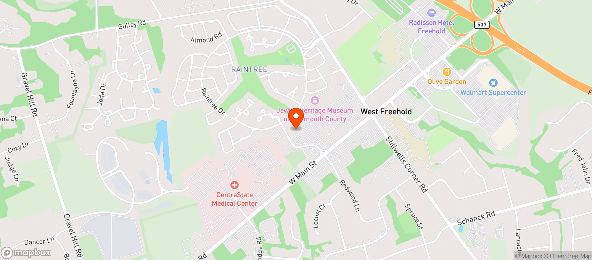 Map showing Stop & Shop #2812
