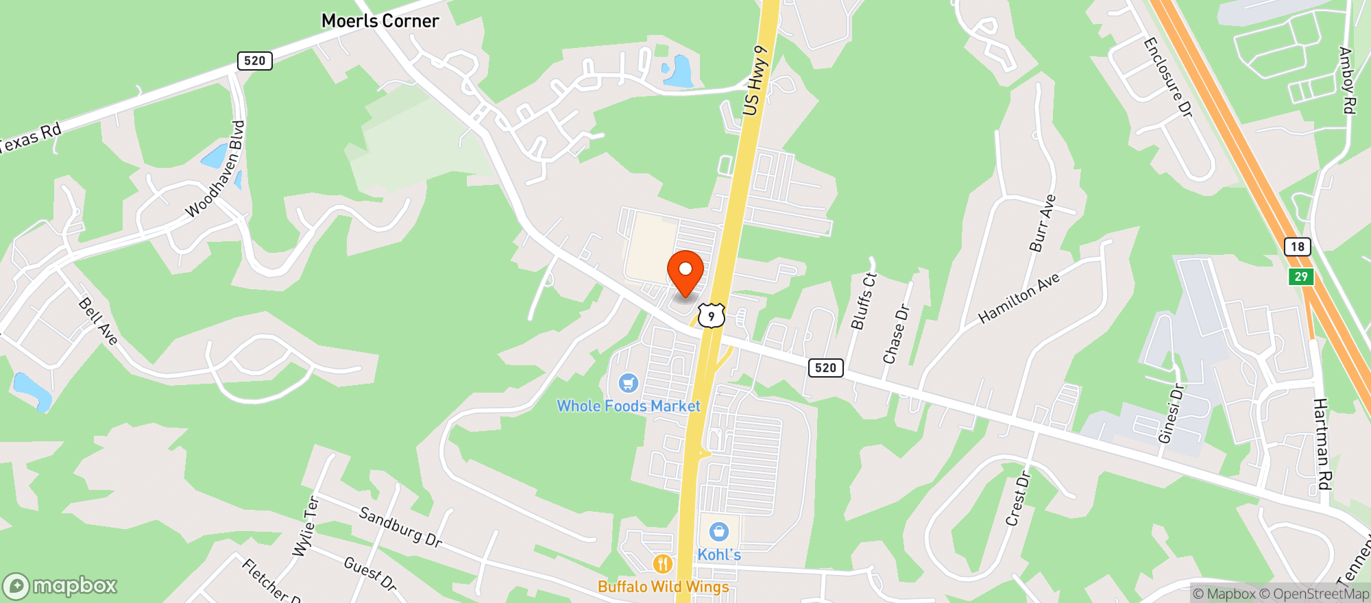 Map showing Vitamin Shoppe - Marlboro