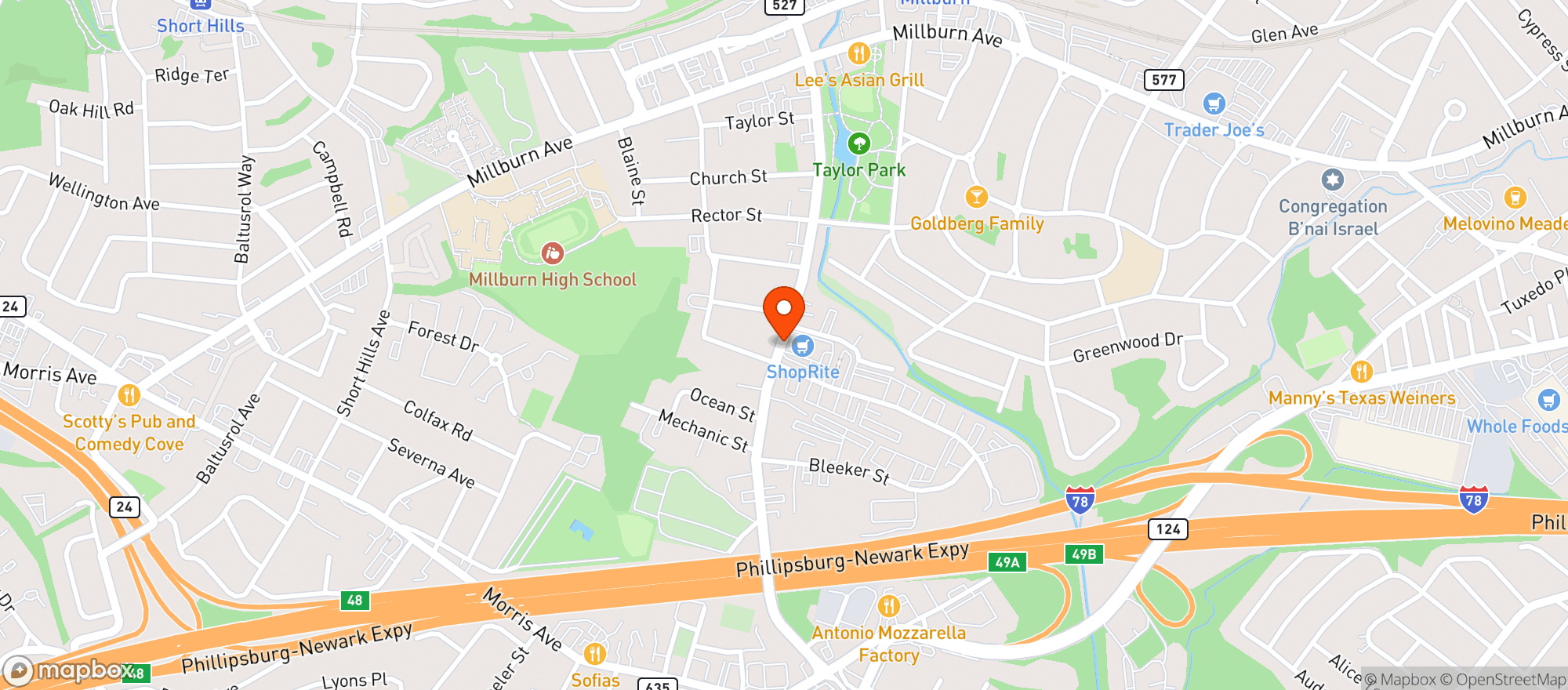 Map showing Shoprite #298