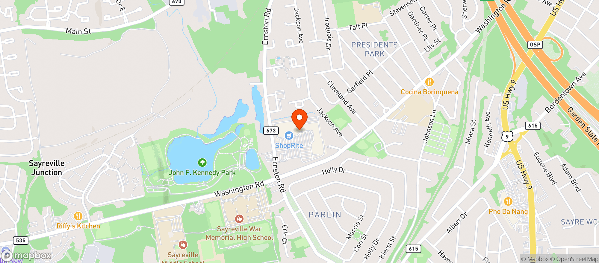 Map showing Buy Rite
