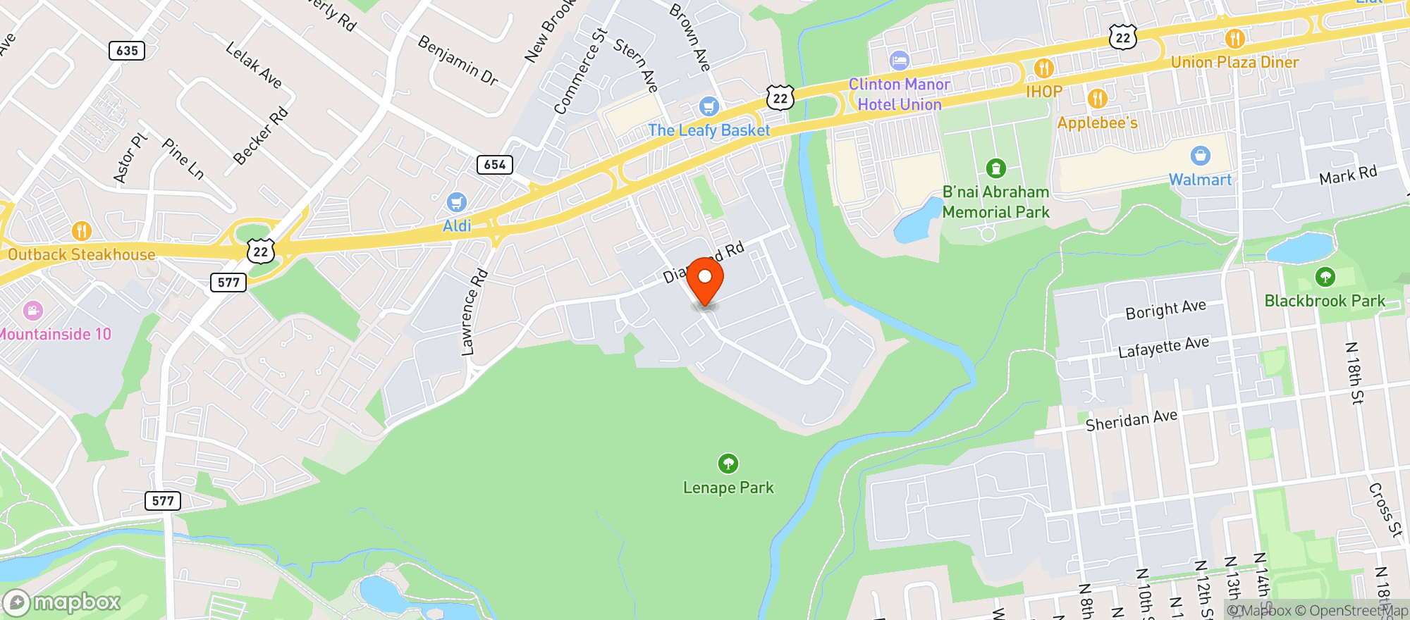 Map showing Stop & Shop