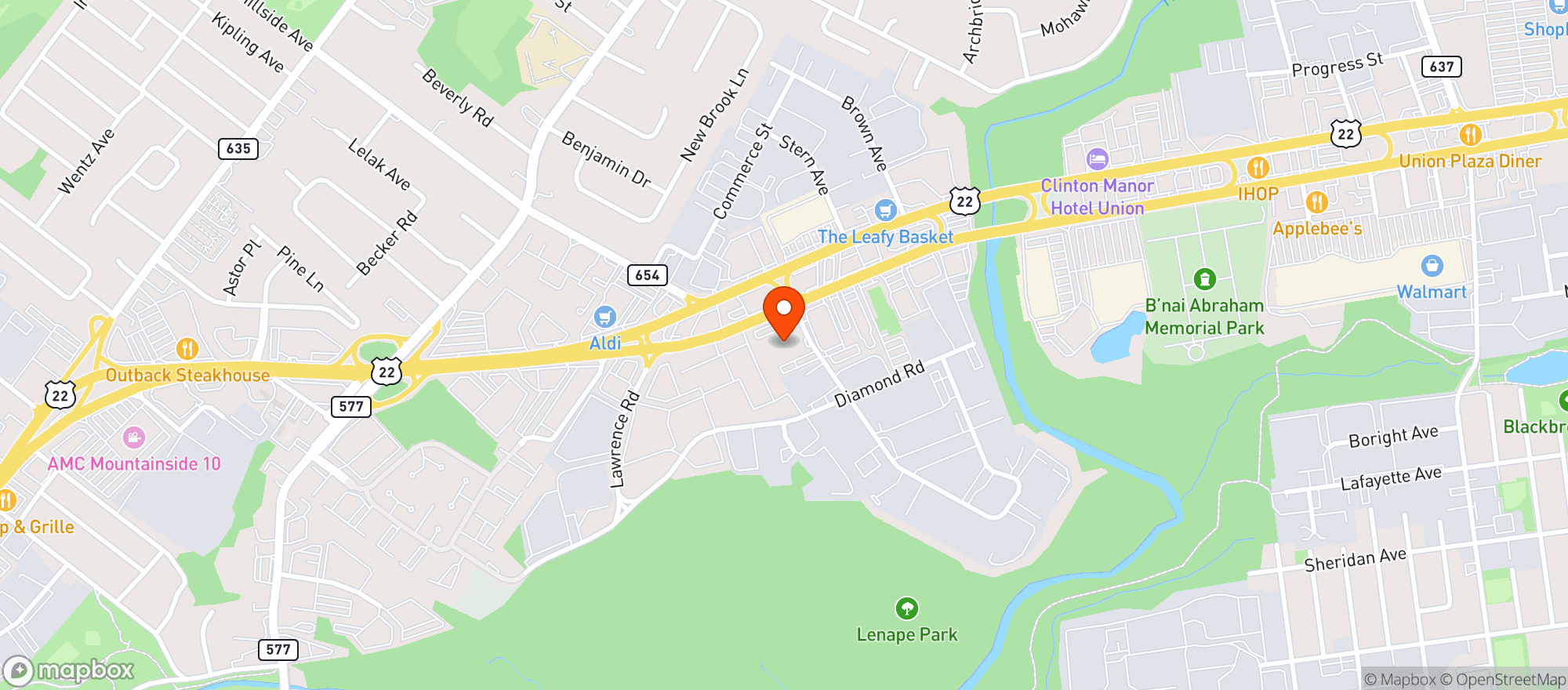 Map showing Bottle King Springfield