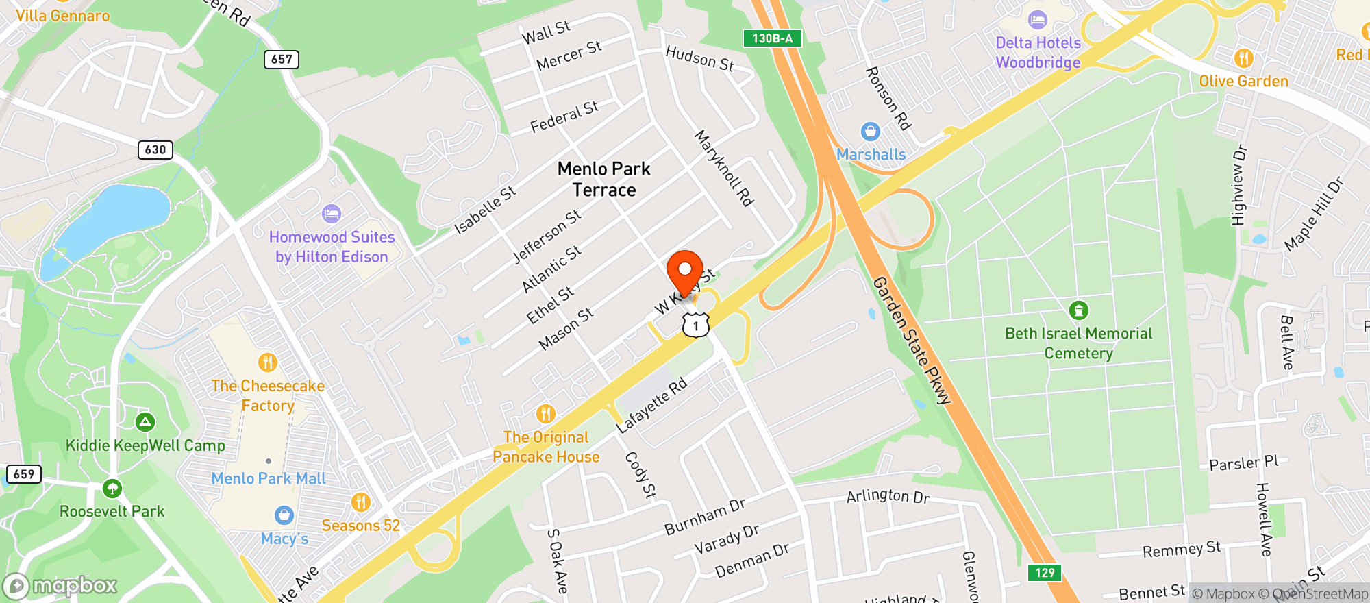 Map showing Vitamin Shoppe - Woodbridge