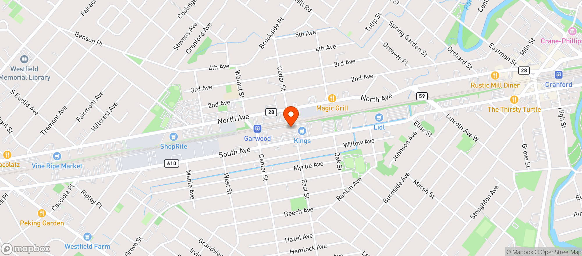 Map showing Liquor Vault