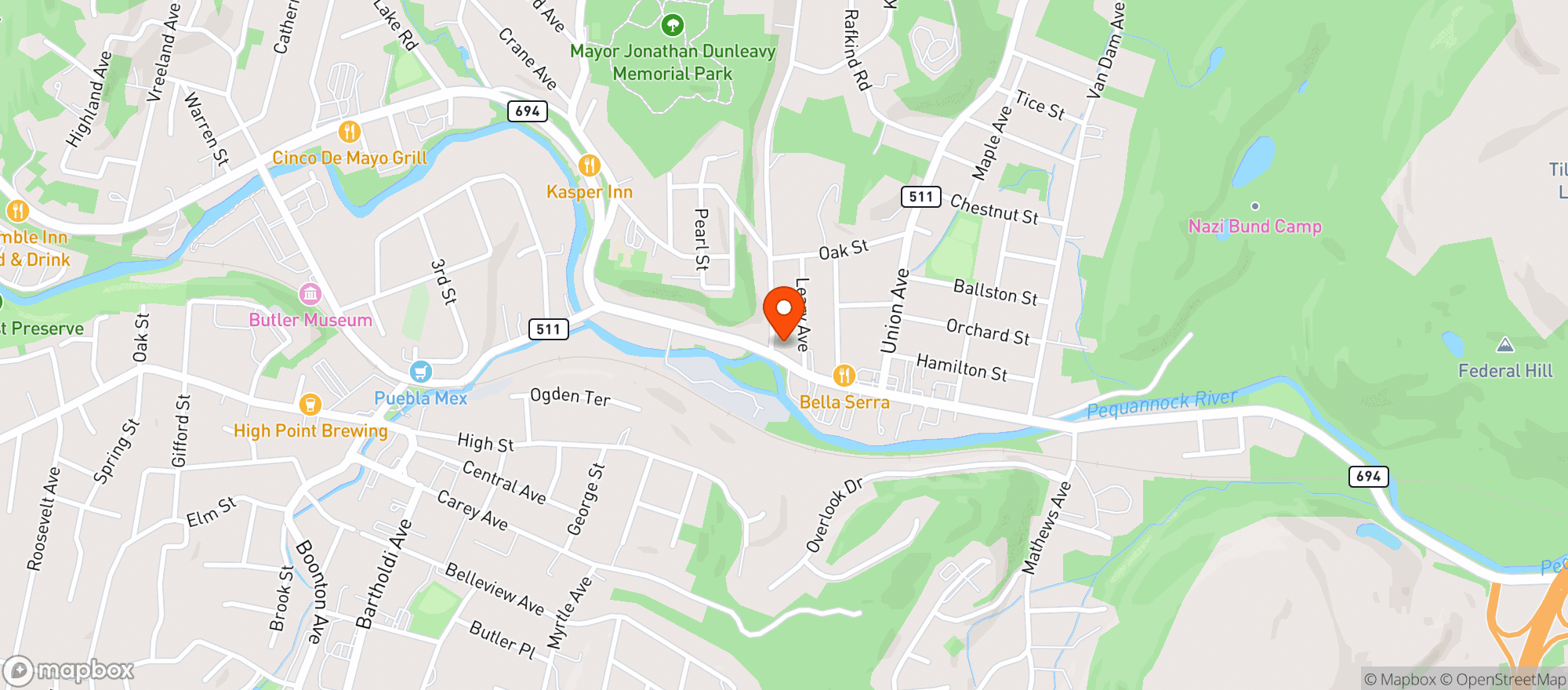 Map showing Bloomingdale Discount Liquor