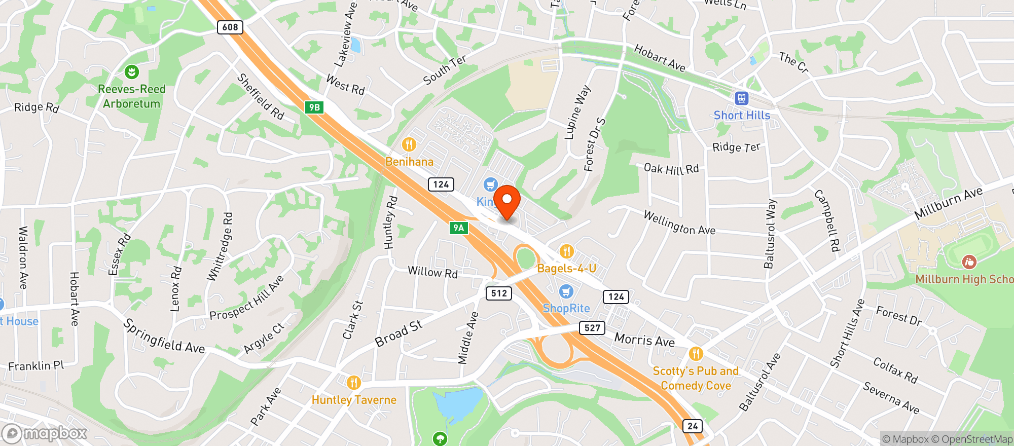 Map showing Kings Fine Wine & Spirits