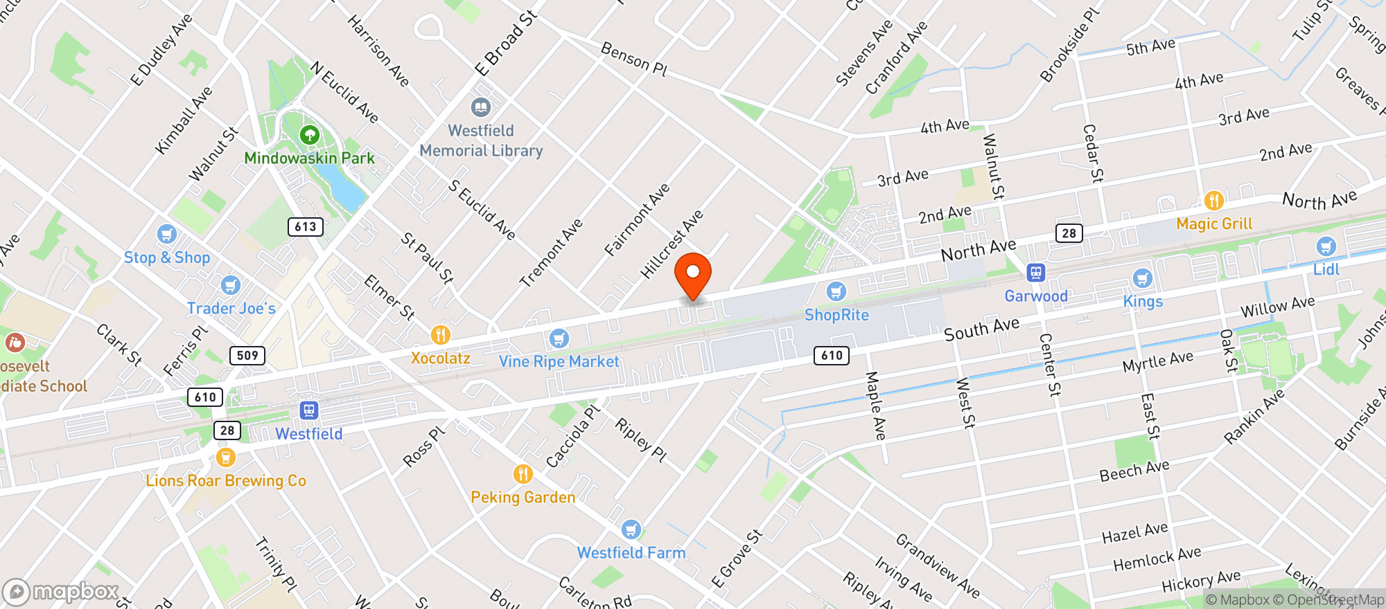 Map showing HOUSE OF WINE & LIQUOR