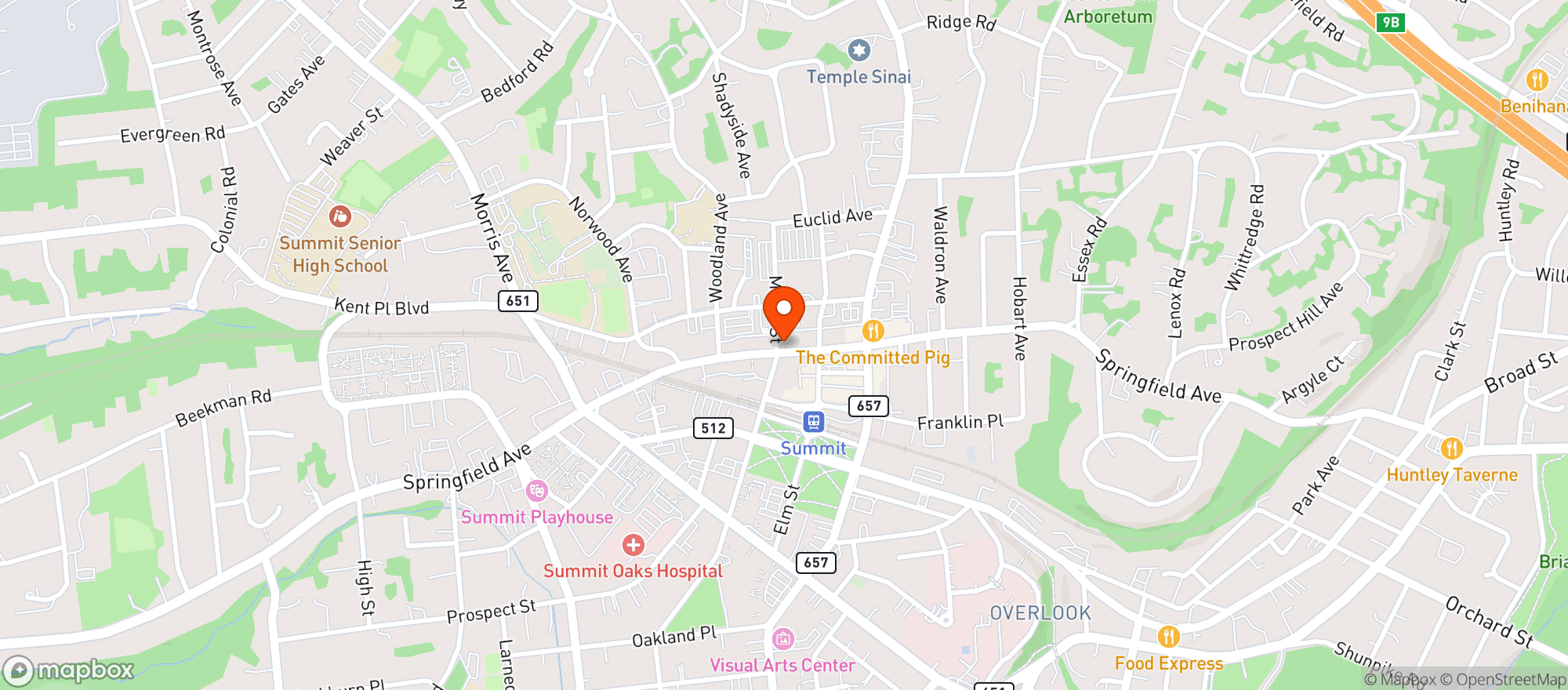 Map showing Summit House