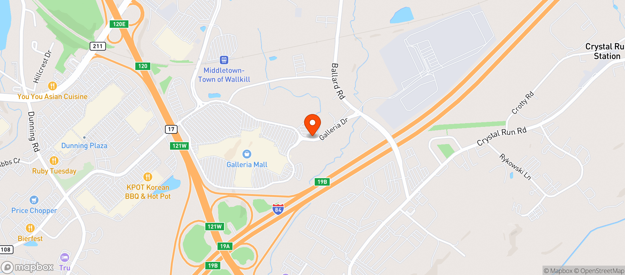 Map showing Target