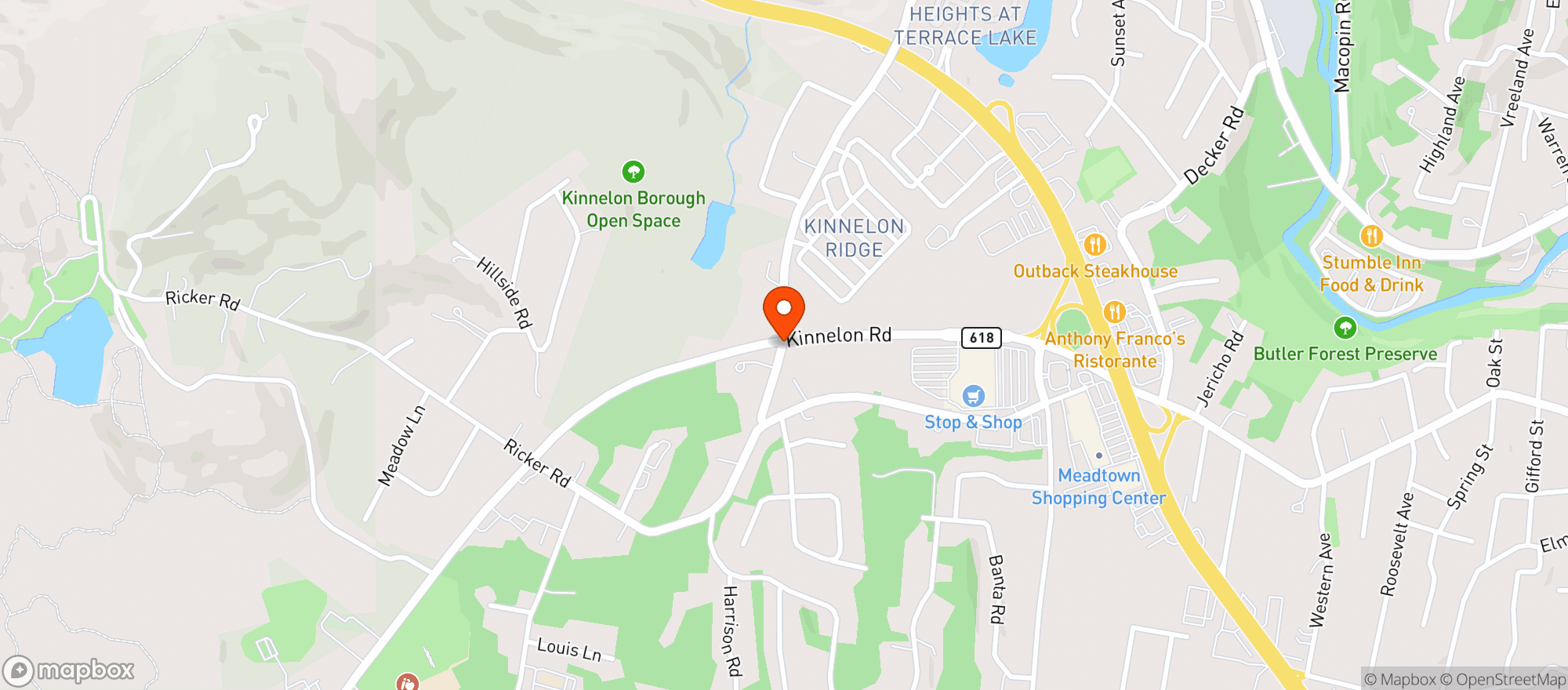 Map showing Stop & Shop - 2818 - Kinnelon