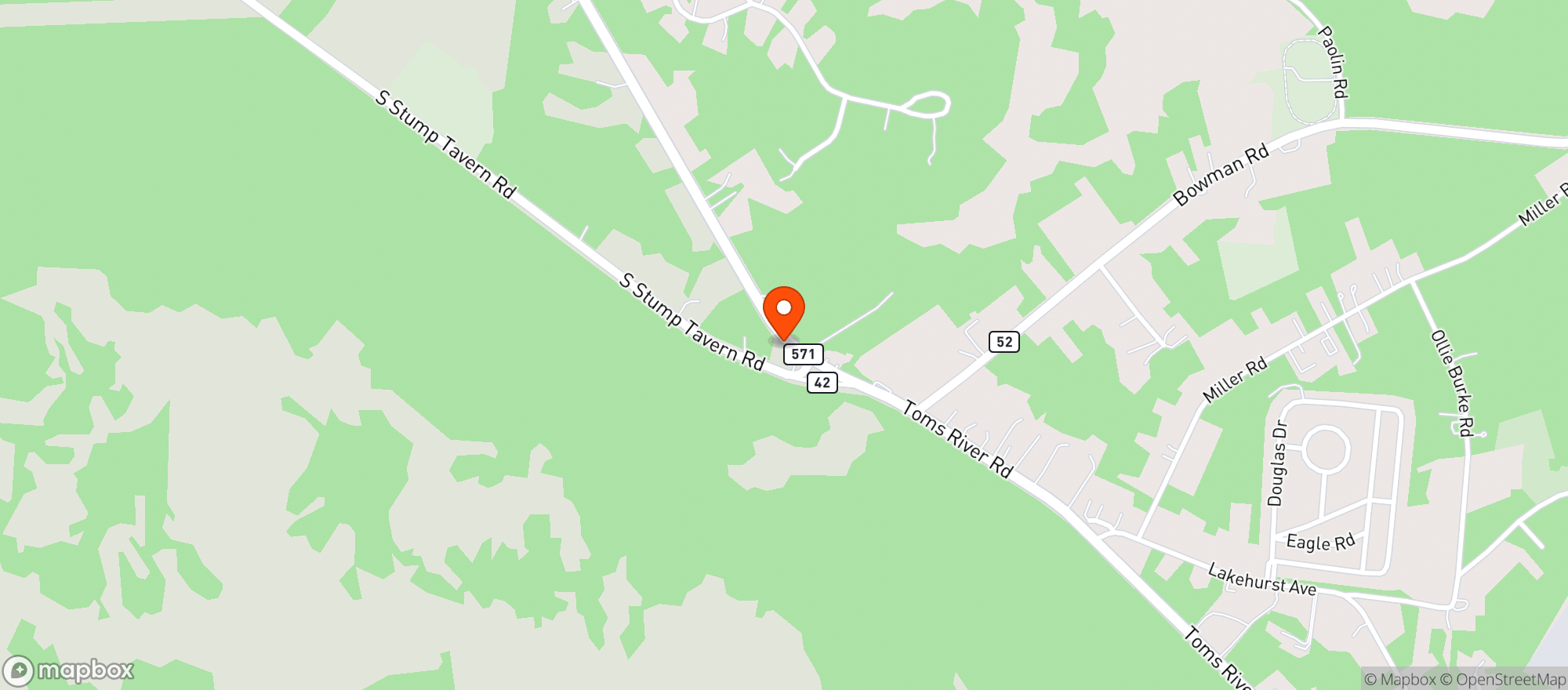 Map showing One Stop Shop Deli Jackson