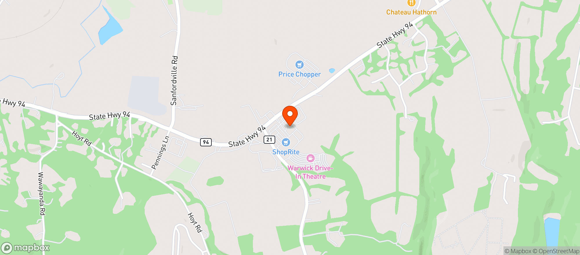 Map showing B&R Wines & Liquors